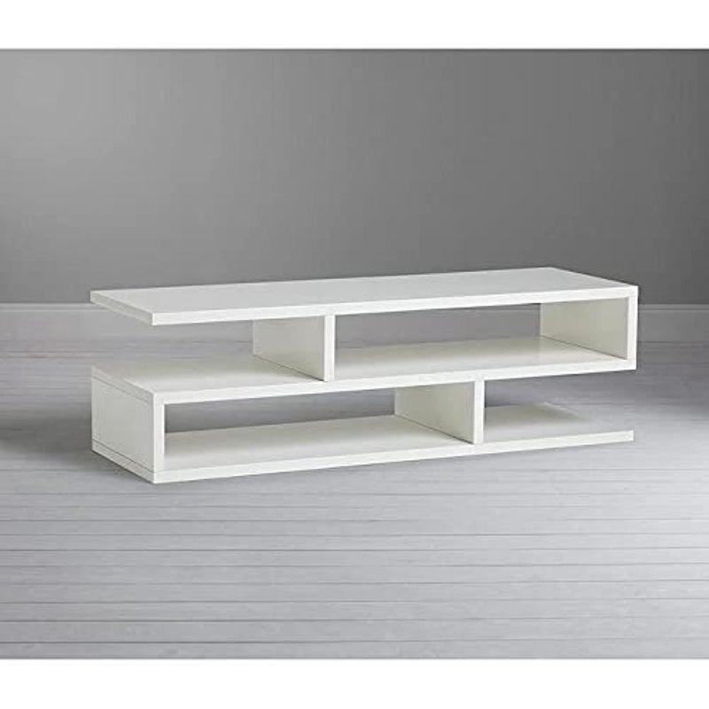 Riga Modern TV Panel Stand - White - 120 cm
