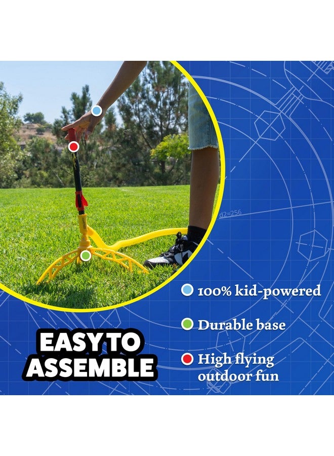 Stomp Rocket Super High-Performance X-Treme Rocket Launcher for Kids Soars Up to 400 Feet - 6 Rockets - Fun Outdoor Toys for Boys & Girls - STEM Foam Blaster - Ages 9 and Up - Image 5