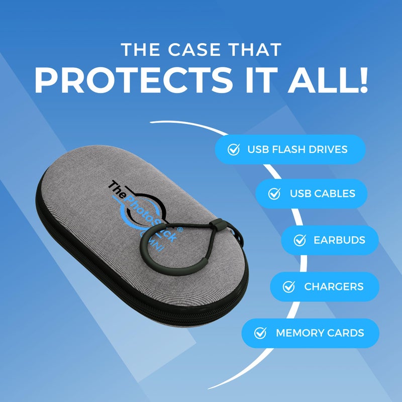 ThePhotoStickÂ® Omni 128GB + Protective Case | Secure Photo & Video Backup and Transfer | Digital File Organization | USB & Multiport Connection for Phones, Tablets and Computers | Water Resistant Case - Image 3