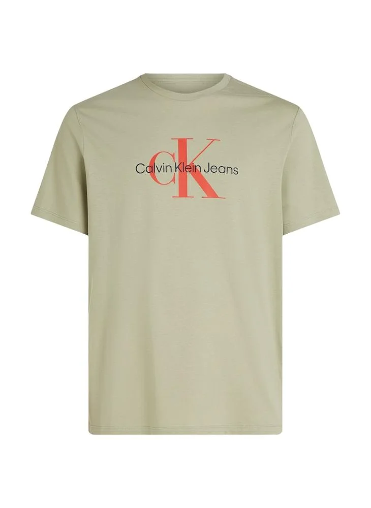 كالفن كلاين جينز Logo Print Crew Neck T-Shirt