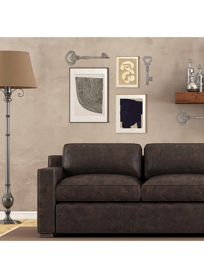 Large Cast Iron Skeleton Key 2 Pieces Vintage Cast Iron Decorative Wrought Iron Crafts Key For Home Wall Decor - Image 4