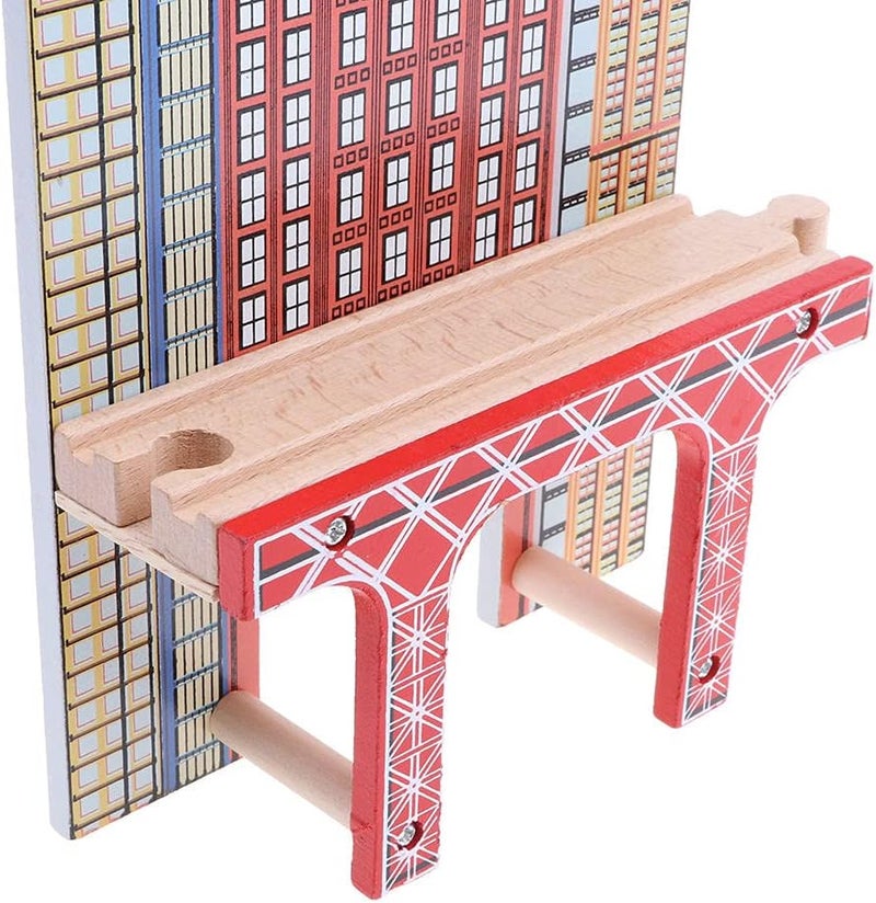 klarakoDIY Building Track Accessories for Wooden Train Railway klarakoCompatible with All Major Toy Train Brands, Kids Birthday Gift, Early Childhood Development klarakoViaduct, as described - Image 4
