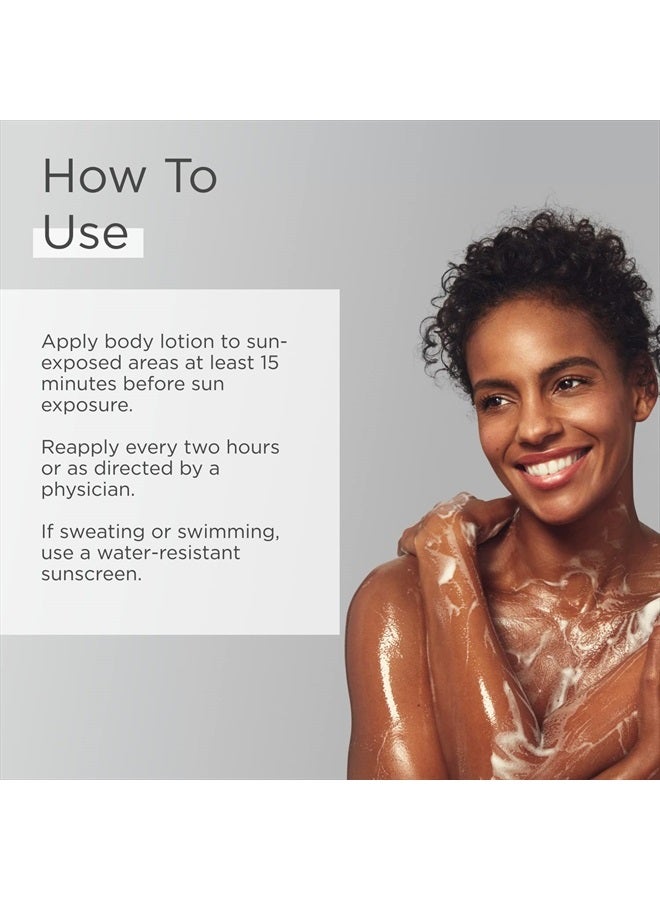 Glytone Daily Body Lotion Broad Spectrum SPF 15 with Glycolic Acid & Shea Butter, Retexturizing Moisturizer, Fragrance Free, 12 oz. - Image 4