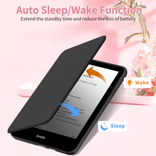 Sanyetral Protective Case with Magnetic TPU Back and Auto Wake/Sleep Function, Not for TCL Remarkable Nokia -Black - Image 4
