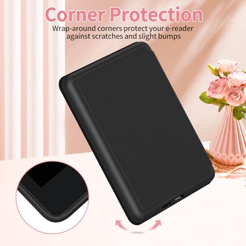 Sanyetral Protective Case with Magnetic TPU Back and Auto Wake/Sleep Function, Not for TCL Remarkable Nokia -Black - Image 3