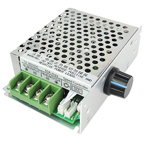 Greartisan 12V-80V 30A DC Motor Speed Controller PWM Variable Speed Regulator Governor Switch CCM6DS-D with Speed Control Knob - Image 1