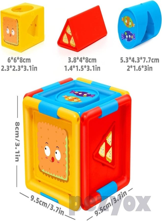 PEZYOX Shape Sorter, Baby Activity Logic Cube, Infant Developmental Educational Learning Toys for 1 Year Old Kids - Image 4
