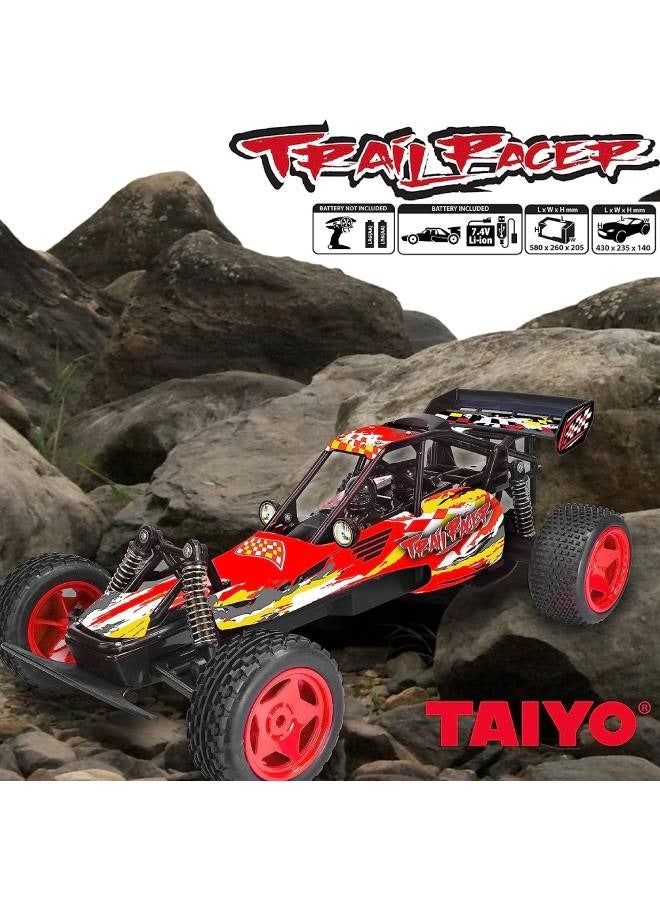 TAIYO RC Trail Racer Car, 1:8 Scale, Large High-Speed Remote Control Vehicle for Kids and Adults, 2.4GHz Off-Road Truck Toy, All-Terrain Electric Vehicle Gift with 2 Batteries - Image 5