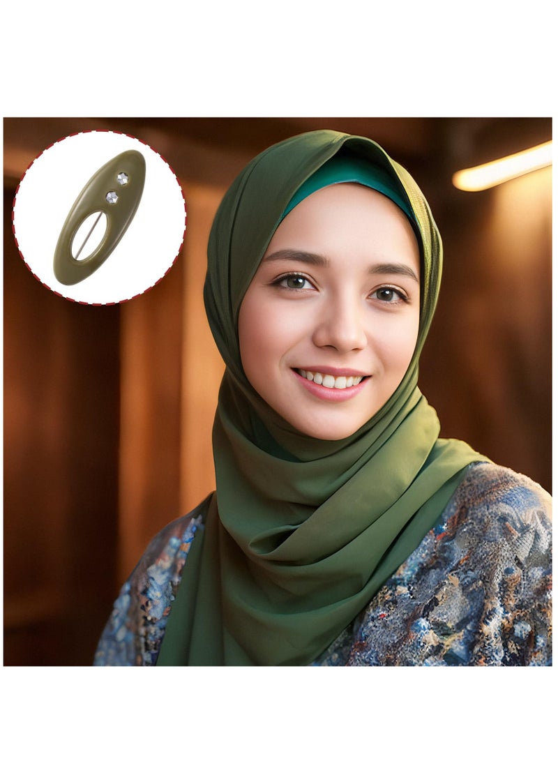 Excefore 36 قطعة من دبابيس الحجاب، دبابيس وشاح أمان متنوعة، دبابيس بروش دبابيس وشاح مشابك قفل أمان دبوس حفاضات قماشية للأطفال للنساء ملابس وشاح مسلمة (مجوفة مختلطة الألوان مع أحجار الراين) - Image 4