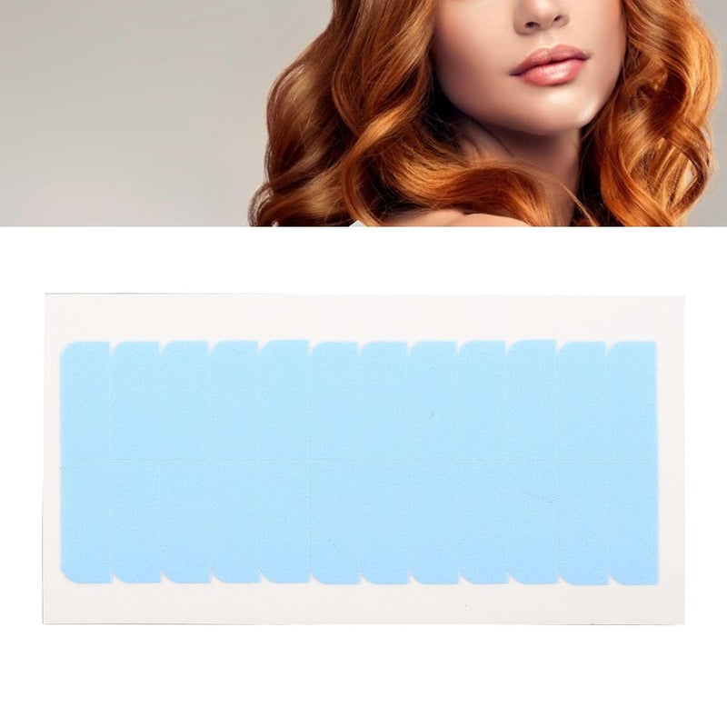 240pcs Hair Extension Tape, Double Sided Water Sweat Proof Replacement Wig Tapes, Breathable Comfortable Adhesive Tape with Strong Hold, Ideal for Hair Extensions, Wigs & Home (Blue) (Blue) - Image 4