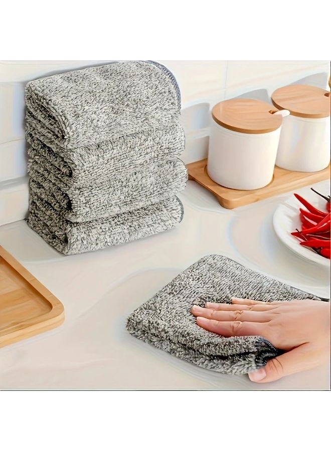 Thickened Dishwashing Cloth 20pcs Multi Purpose Cleaning Rag for Home Use No Residue Car Cleaning Lint Free Glass Highly Absorbent Durable Cleaning Tool - Image 4