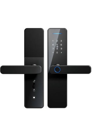 Electronic Smart Lock, WIFI App, fingerprint ,M1 card , Pass word or key 5-in-1 to unlock, Intelligent Biometric Fingerprint Aluminium Alloy Door Locks (Suitable for door thickness 3.5-4.5cm) Black - pzsku/ZE5A7B55784FE0A962E00Z/45/_/1740106346/c32e30e1-e775-4005-ac69-a6aed07d3977