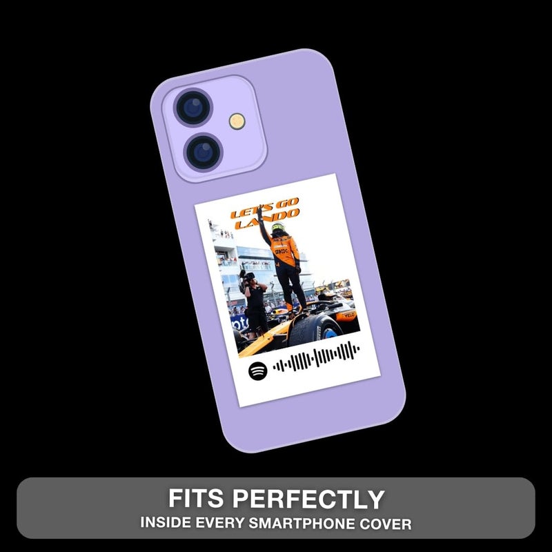 Funk You Lando Norris Poster | McLaren F1 Driver Lando Norris Posters (Set of 15) | McLaren Formula One Mini Poster (8 x 6 cm) F1 Posters for Phone Accessories, Bedroom, Office, room decoration - Image 2