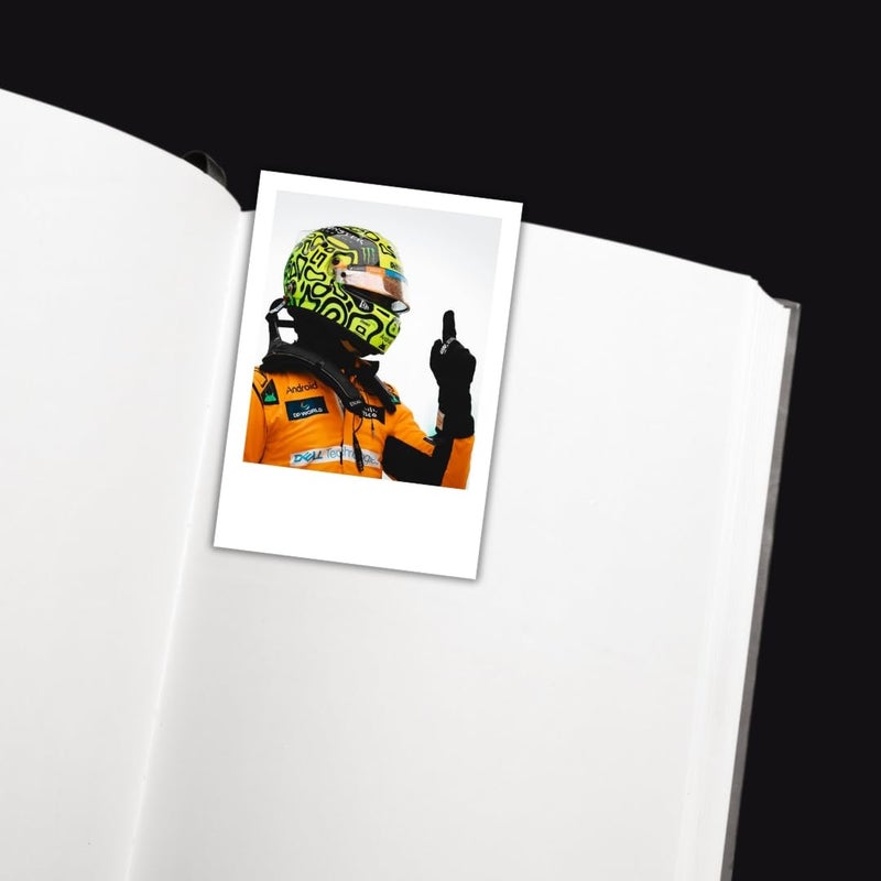 Funk You Lando Norris Poster | McLaren F1 Driver Lando Norris Posters (Set of 15) | McLaren Formula One Mini Poster (8 x 6 cm) F1 Posters for Phone Accessories, Bedroom, Office, room decoration - Image 5