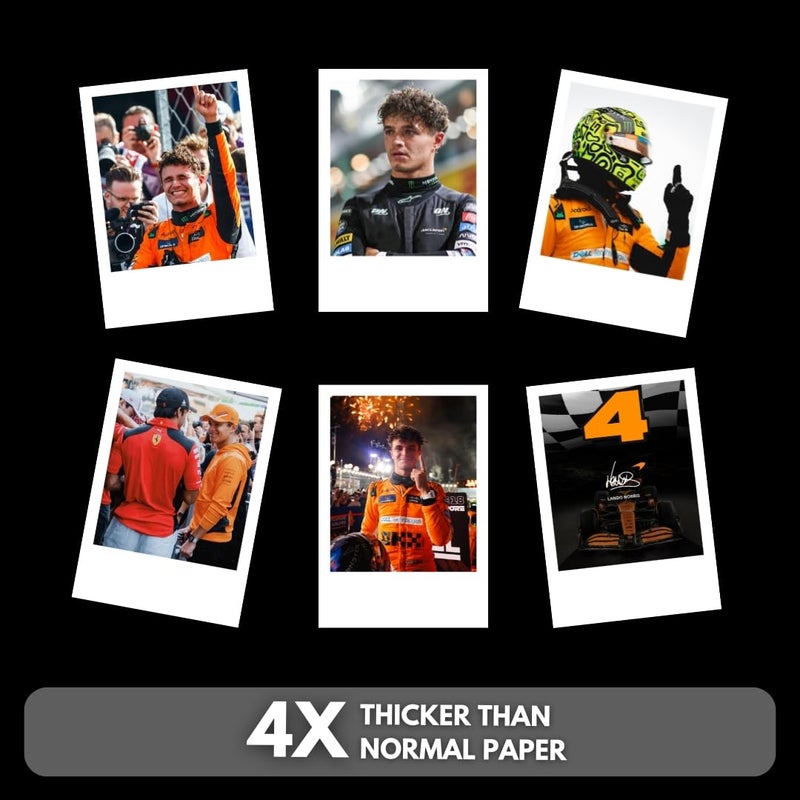Funk You Lando Norris Poster | McLaren F1 Driver Lando Norris Posters (Set of 15) | McLaren Formula One Mini Poster (8 x 6 cm) F1 Posters for Phone Accessories, Bedroom, Office, room decoration - Image 4