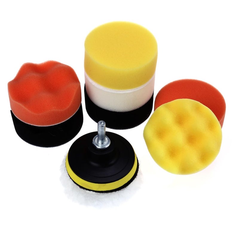 Professional Car Polishing Kit 10Pcs Buffing Disc Set Wool Pad Waxing Sealing - Image 2