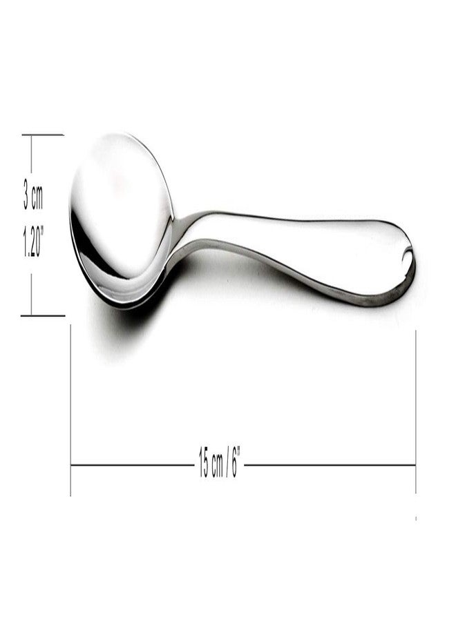 Cuisinox Alpha Pattern Stainless Steel Silverware Spoons Set, 4-Piece Teaspoons - Image 3