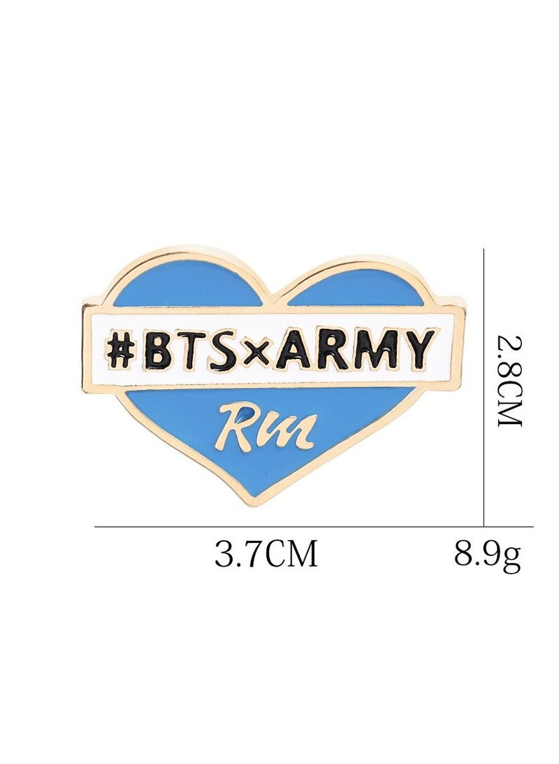 BTS Brooch Set 8 pcs Army Cute Enamel Lapel Pin for Children Women Clothing Backpack Decoration Gift - Image 5