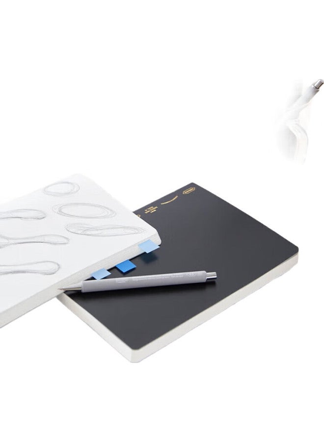 Stalogy [Lowest Price Online] Stalogy Notebook, Journal, Diary, Meeting Minutes Book, Gift, B5 Notebook, Black - Image 3