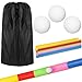 Sratte 2 Sets Team Building Activities Games Teamwork Group Learning Exercise Activities with Half Pipes Golf Balls Storage Bags Teamwork Kit for Adults Teens Field Day Game School Gym Outdoor Sports - Image 3
