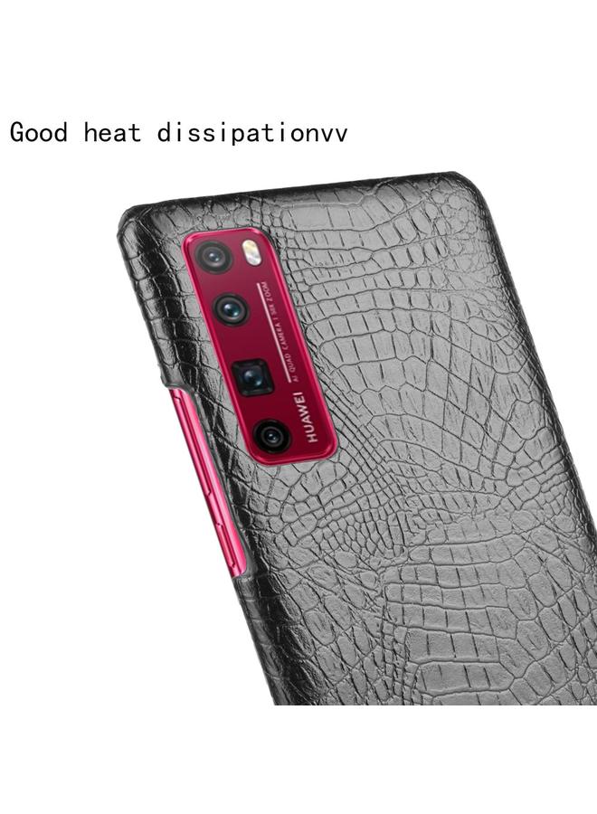 S-TOP Case For Huawei Nova 7 Pro Shockproof Crocodile Texture PC + PU Case - Image 5