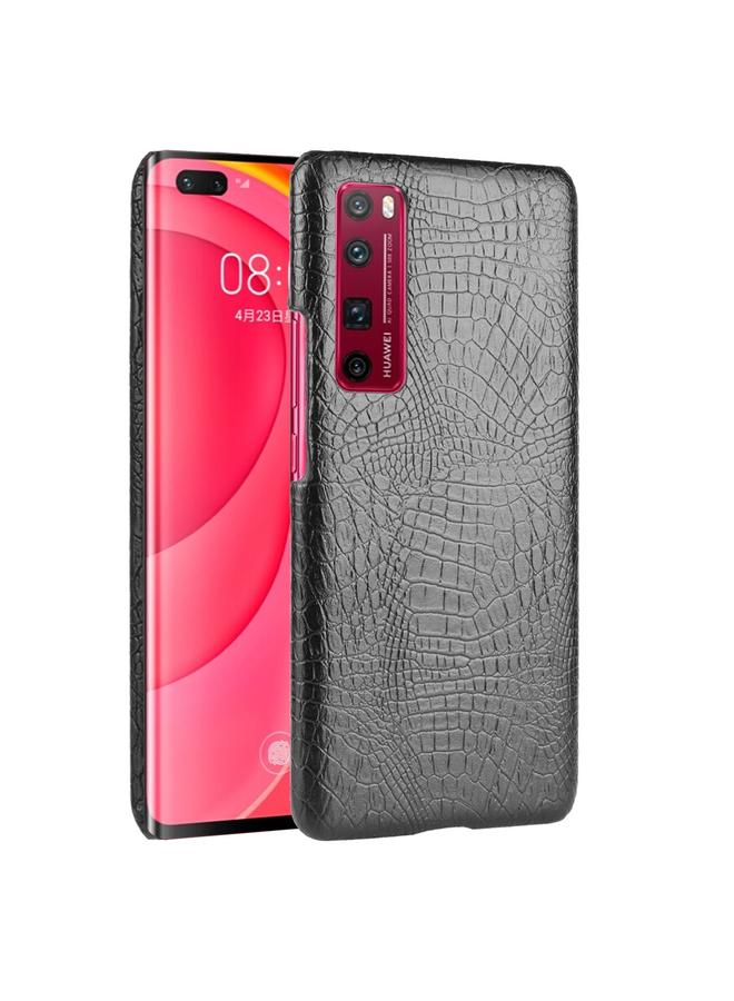 S-TOP Case For Huawei Nova 7 Pro Shockproof Crocodile Texture PC + PU Case - Image 1