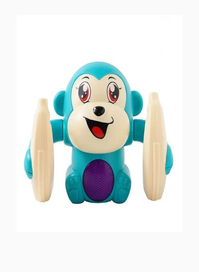 higadget Stunt Rolling Monkey Toy Novelty and Funny Children's Toy Glowing Toy with Music -Multicolor - Image 5