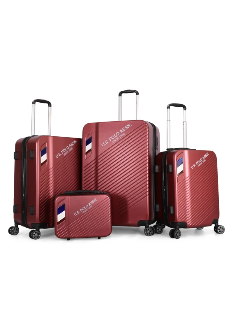 U.S. Polo Assn. U.S. Polo Assn. 4-Piece Hardshell Luggage Set |12" 20" 24" 28" Spinner Suitcases with TSA Lock - Complete Travel System