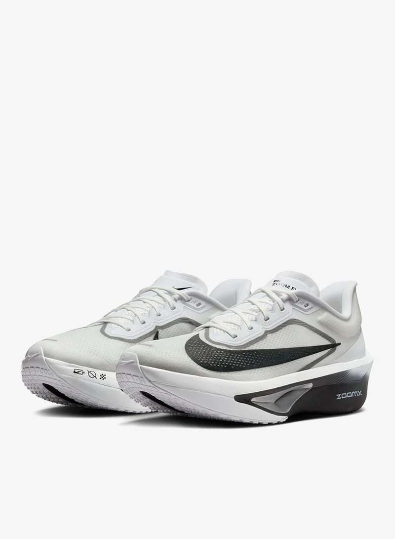 Nike white/black-smoke grey-mtlc silver Zoom Fly 6 for Men | Best Price UAE