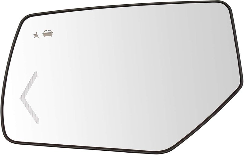 TRQ Driver Side Mirror Glass Heated Compatible with 2015-2020 Cadillac Escalade Escalade ESV Chevrolet Suburban Tahoe GMC Yukon Yukon XL with Blind Spot Indicator with Mirror Turn Signal GM1324152 - Image 1