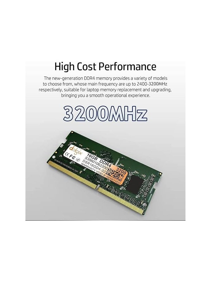 Generic Dolgix 16GB DDR4 3200MHz Laptop/Notebook RAM (Memory) SO-DIMM | PC4-25600 | Pin-260 | 1Rx8 Single Rank | CL-22 |3 Years Warranty (Made in India)  - Image 5