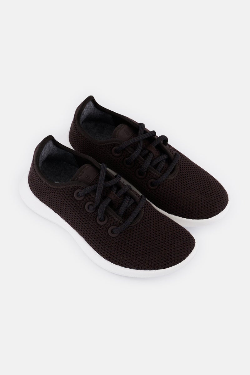 Allbirds Women Lace Up Running Shoes, Brown - Image 2