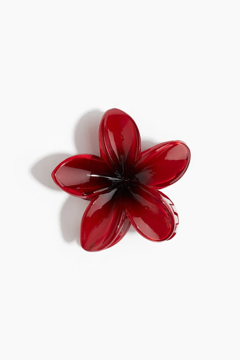 اتش اند ام مشابك شعر بشكل زهرة