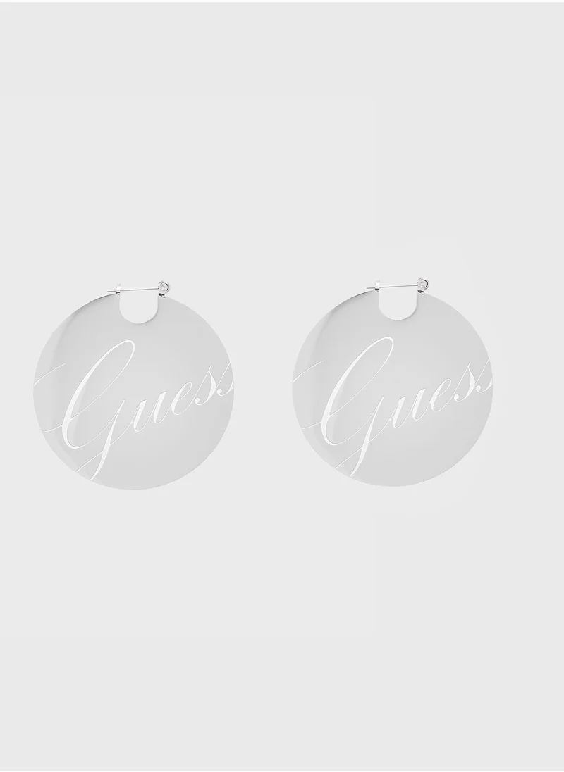 GUESS Full And Round Hoop Earrings