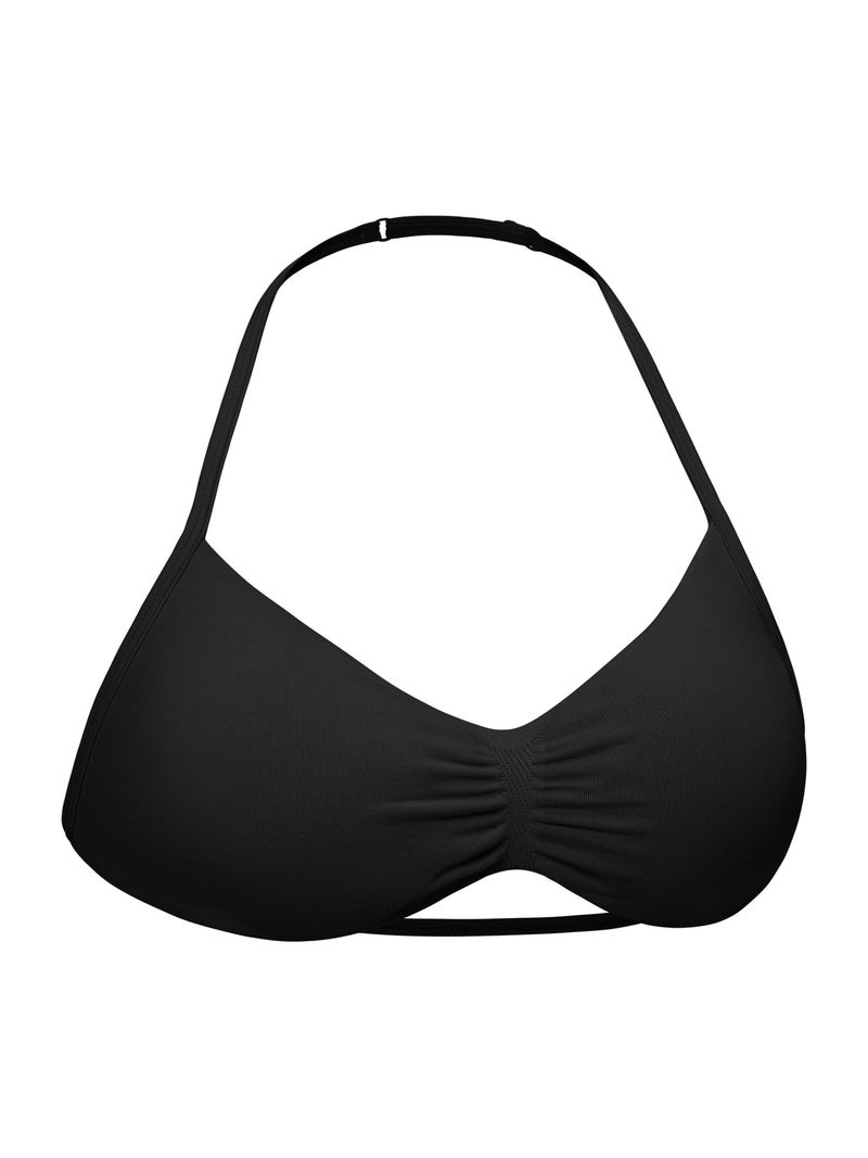 VOYJOY Impact Strappy Sports Bra Adjustable Padded Workout Gym Yoga Bra Crop Top for Women Black - Image 1