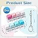 DEARIDAP 2 PCS Keyboard Fidget Toy 4in1 Keyboard Button Clicker Keychain Push Bubble Sensory Fidget Toys for Kids Adults to Relief Pass Time Blue Pink White - Image 4