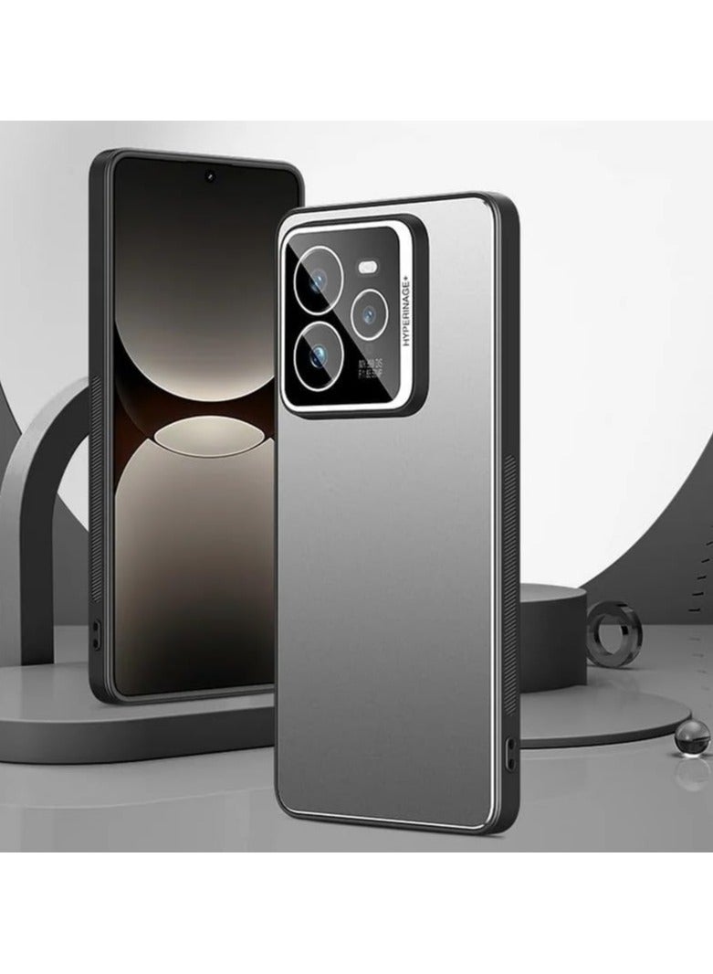 general Case compatible with Realme GT7 Pro, metal frosted case, lens protection cover convex edge shockproof thin design phone case ultra-thin type