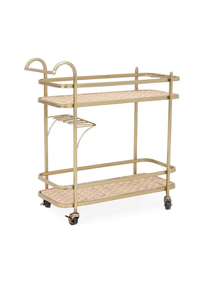 homes r us - Fredy Rattan Serving Cart - Image 1