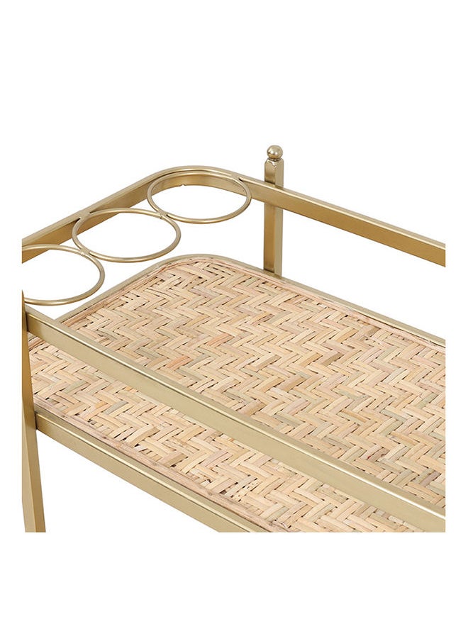 homes r us - Fredy Rattan Serving Cart - Image 1