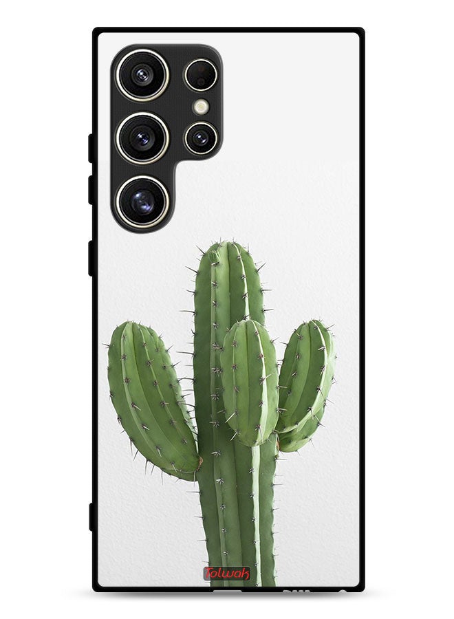 Tolwak Samsung Galaxy S24 Ultra 5G Protective Case Cover Cactus Plant - Image 1