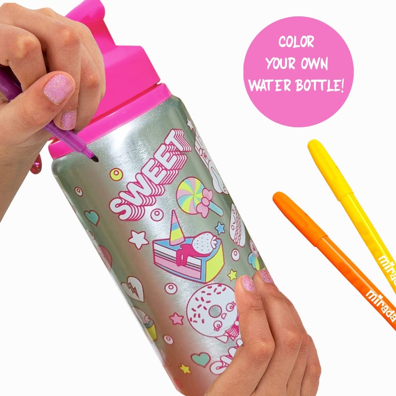 Mirada Art & Craft,Color Your Own – Cup Cake Bottle, Ideal Gift Set, 6+ (MAC2007) - Image 4