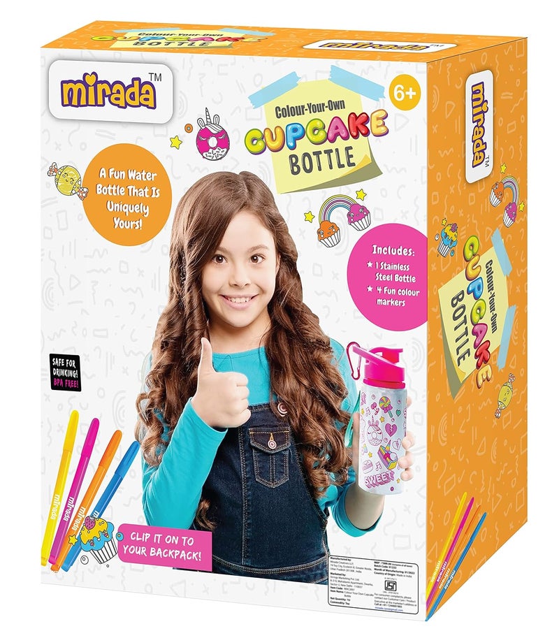 Mirada Art & Craft,Color Your Own – Cup Cake Bottle, Ideal Gift Set, 6+ (MAC2007) - Image 2