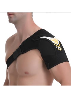 SYOSI Shoulder Support, Neoprene Adjustable Shoulder, Compression Brace Shoulder Strap Wraps Belt Band, for Men Women Rotator Cuff Tear Injury Recovery, Joint Pain Relief, Dislocated(Yellow)  - Image 1