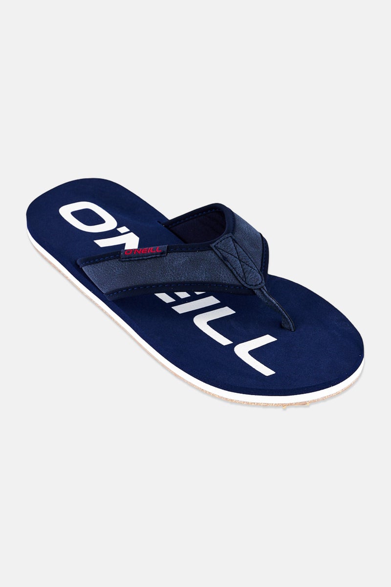 O'NEILL ش sandal جاكي للرجال بشعار العلامة التجارية، لون أزرق غامق - Image 1