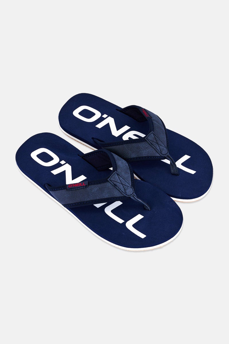 O'NEILL ش sandal جاكي للرجال بشعار العلامة التجارية، لون أزرق غامق - Image 4