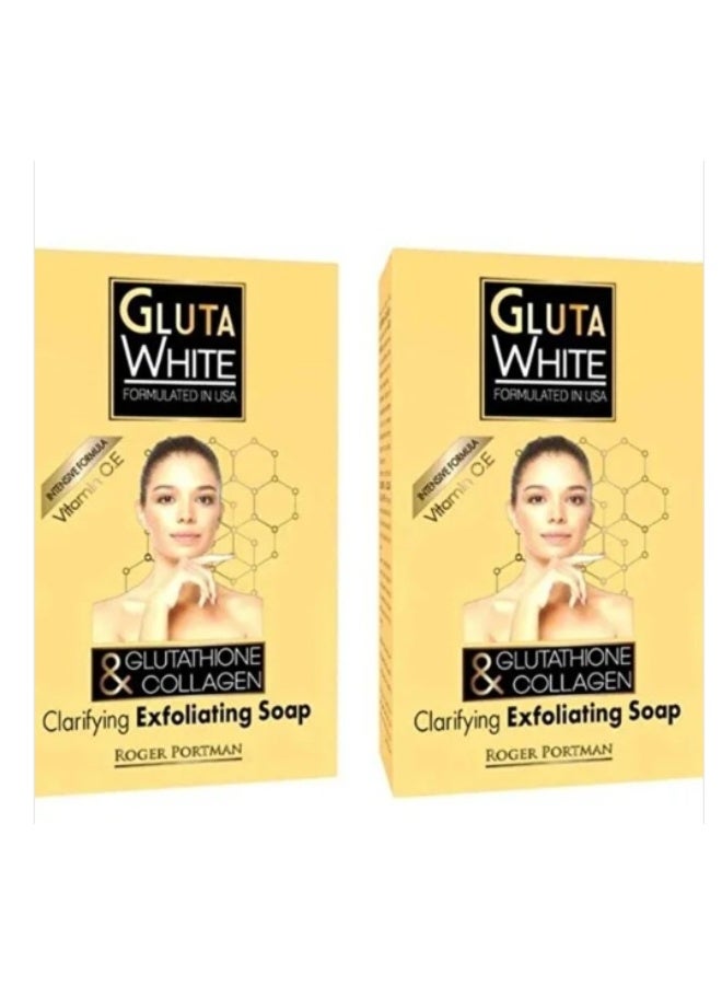Glutathione & Collagen Clarifying & Exfoliating Soap 2 Pcs 2*190 g
