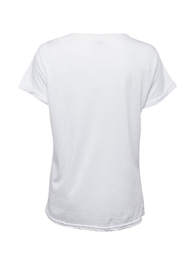 بيج ديزاين تي شيرت نسائي قصير الأكمام من القطن برقبة دائرية - Image 2