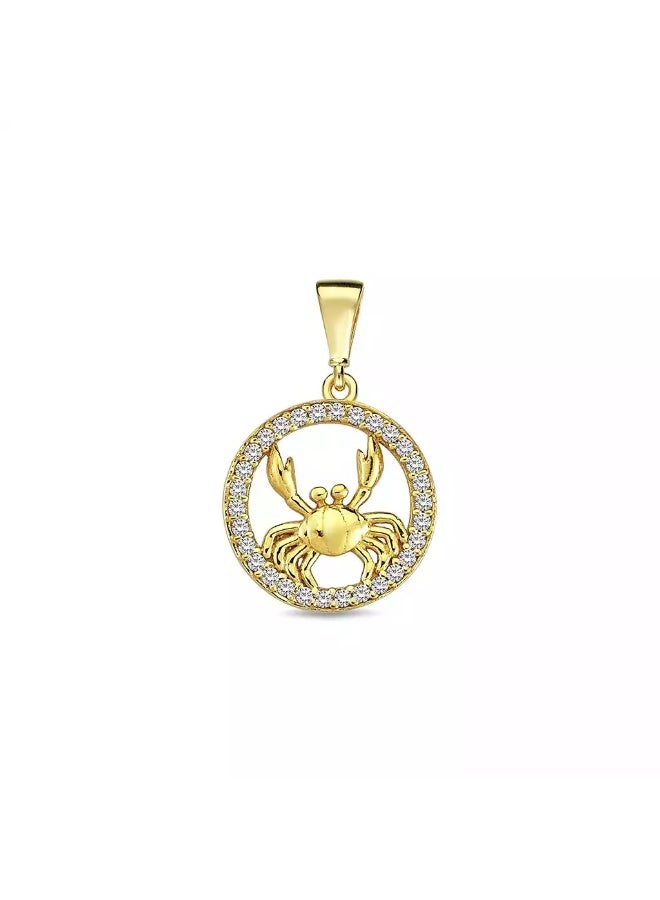 Ruby Art Gold 18K Pure Gold Pendant for Women Cancer Design - 1.48 Gram - Image 1