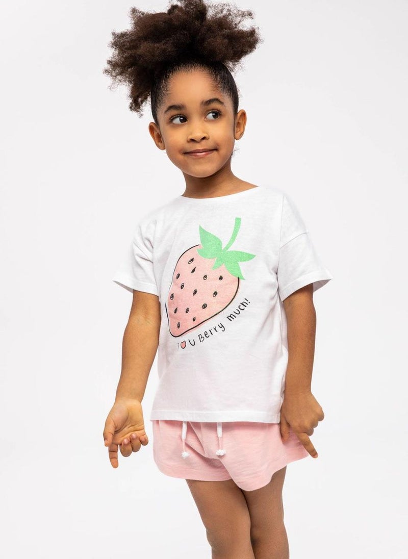 MINOTI Girls 3-Pack Short Sleeve T-Shirts - Image 2