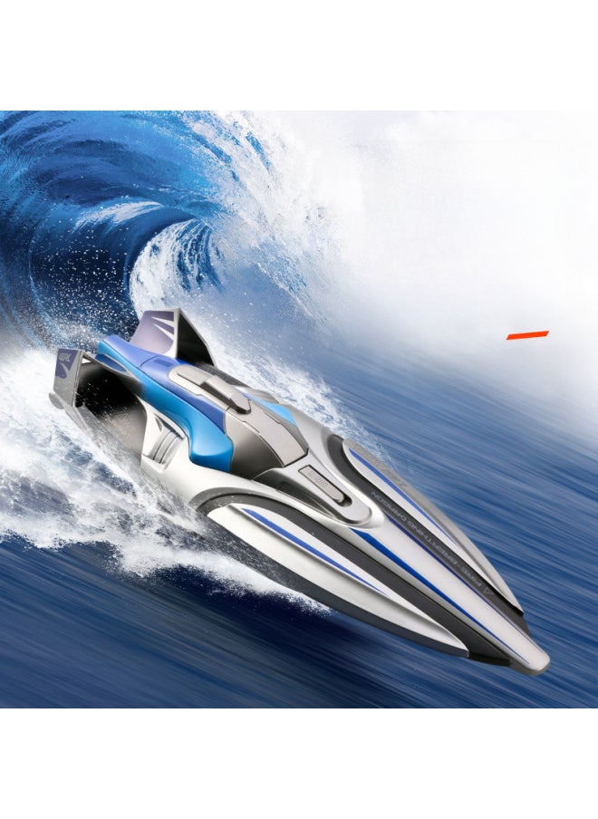 S1 Remote Control Boat Wireless Electric Long Endurance High Speed 2.4g Speedboat Water Boat Model Children's Toy Large Size-Color:S1-High Speed Boat-Fluorescent Green-Specifications:Double Power Package-one Spare Battery  - Image 2
